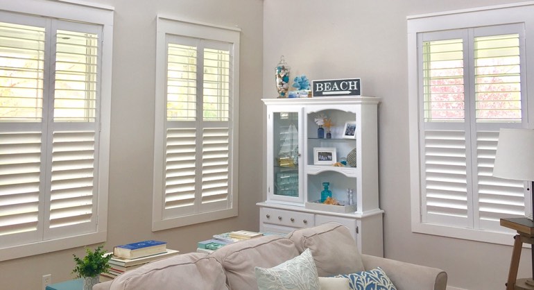 Orlando Florida shutters in living room